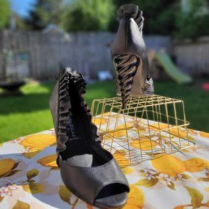 Jeffrey Campbell “Michelle” - Unicorn Horn Heel Open Toe Stiletto Shoe